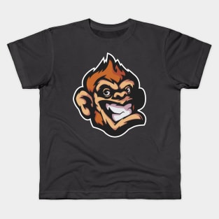 Happy Monkey Face Kids T-Shirt